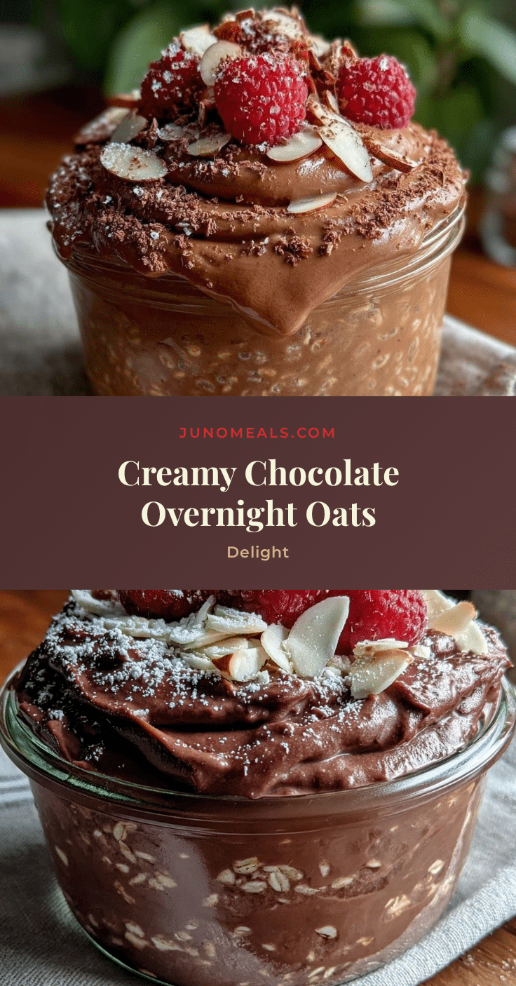 creamy chocolate overnight oats recipe recipe
