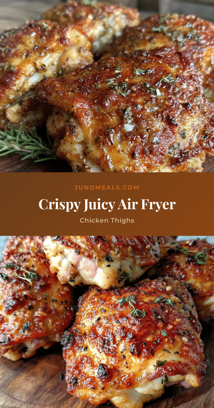 crispy air fryer chicken thighs recipe