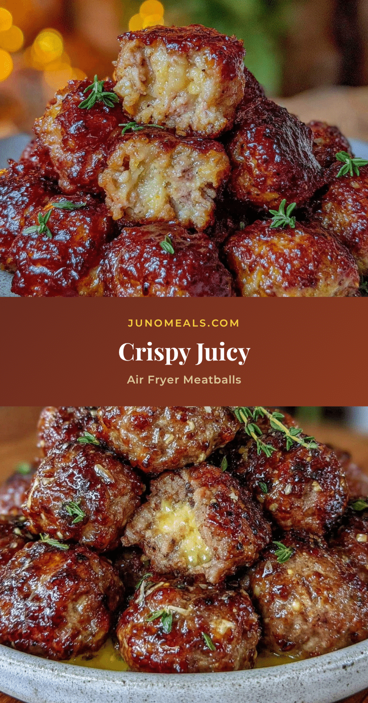 crispy air fryer meatballs recipe