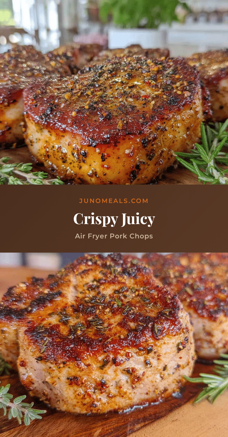 crispy air fryer pork chops recipe