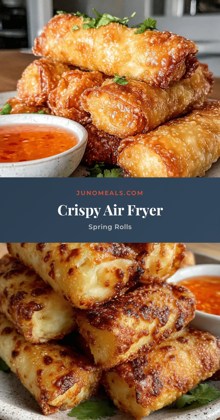 crispy air fryer spring rolls recipe