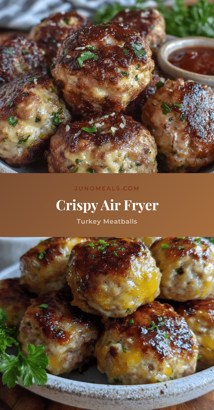 crispy air fryer turkey meatballs recipe