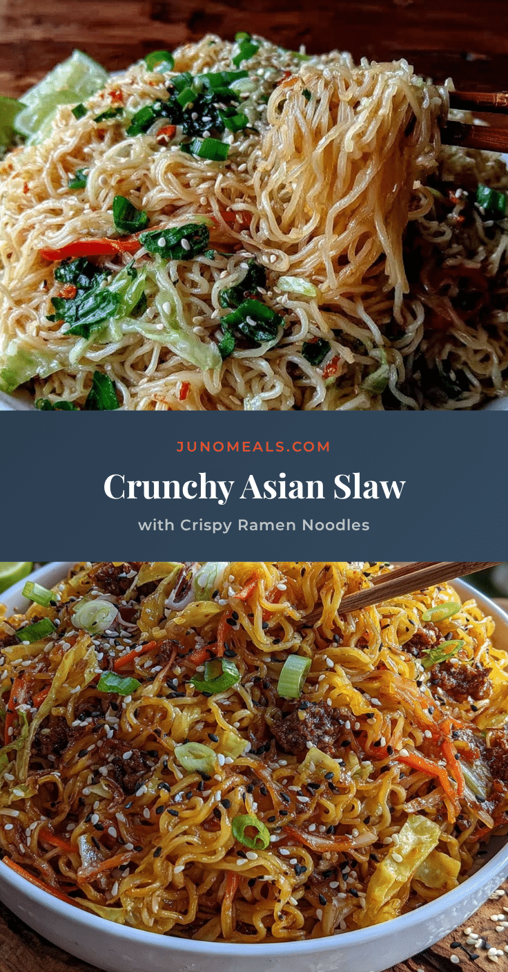 crispy asian slaw with ramen noodles recipe