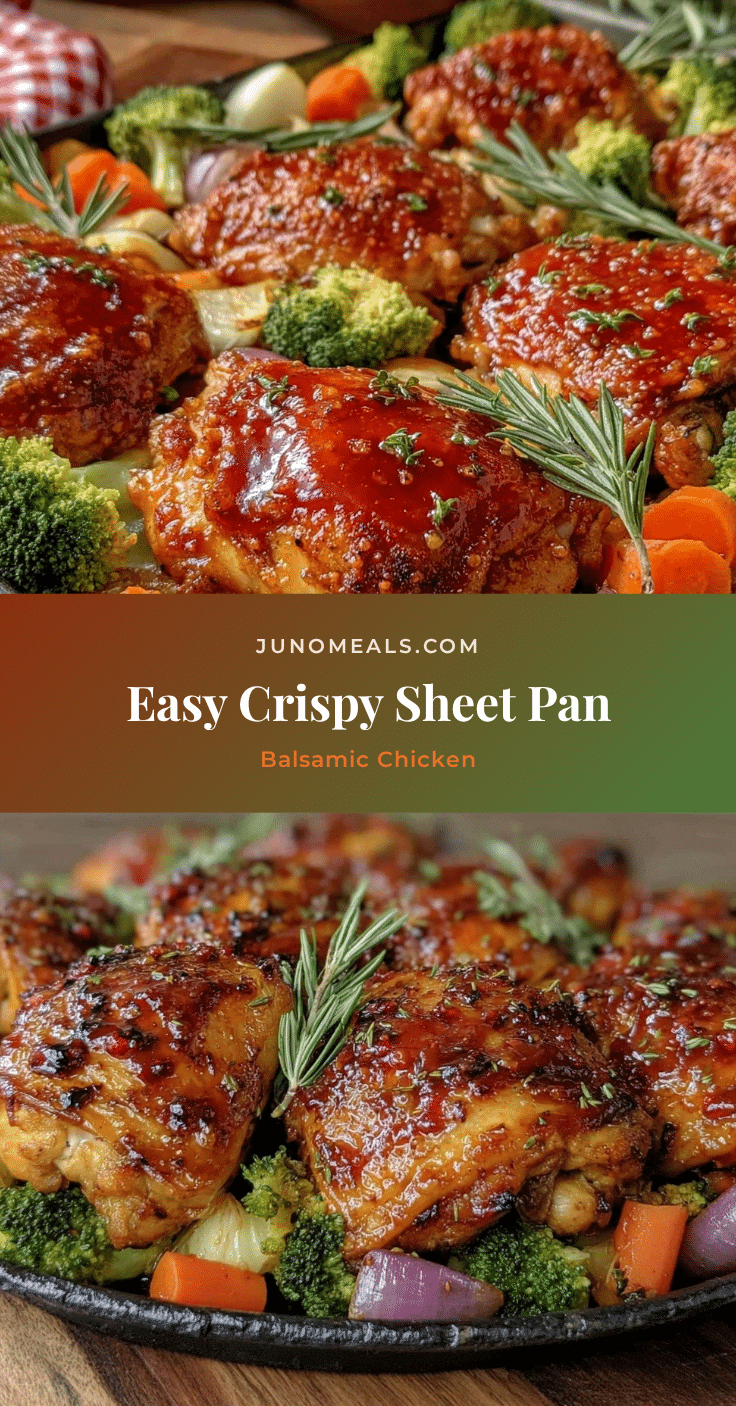 crispy sheet pan balsamic chicken recipe