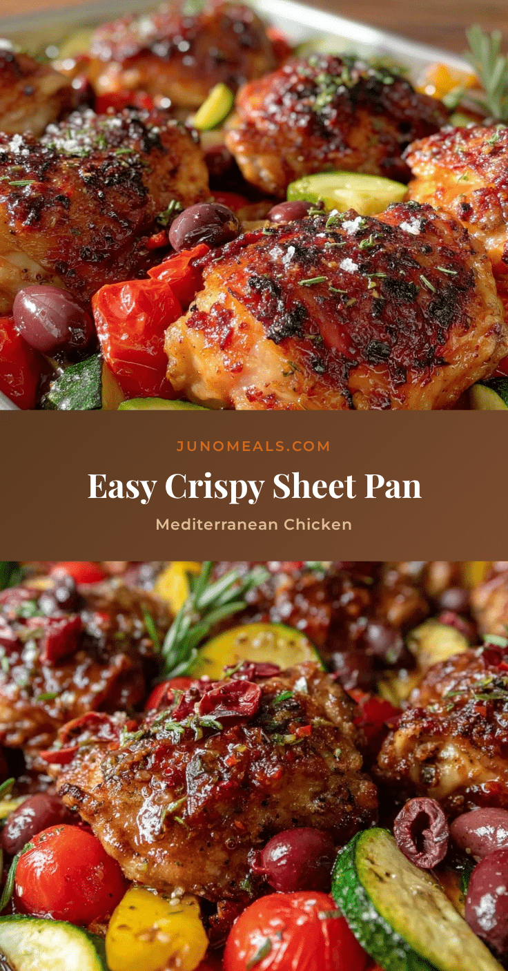 crispy sheet pan mediterranean chicken recipe
