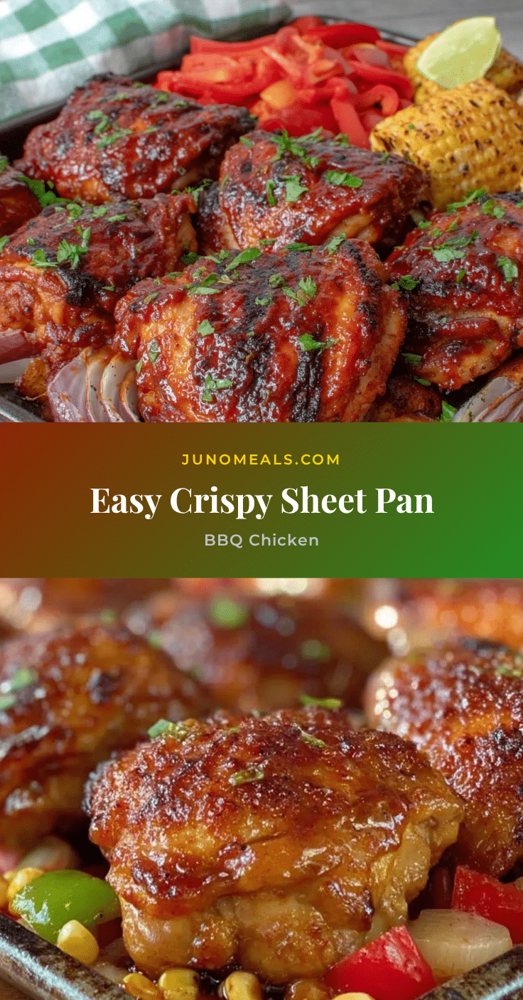 Easy Crispy Sheet Pan BBQ Chicken recipe