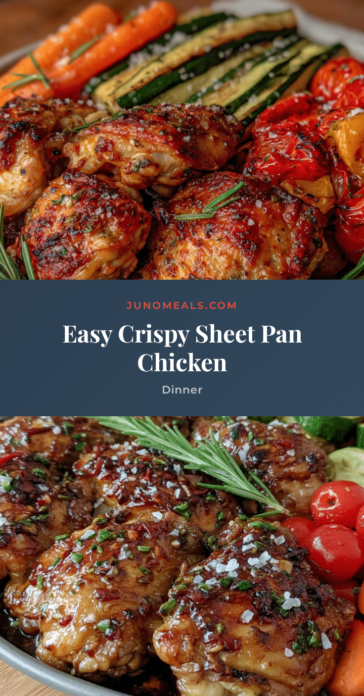 easy crispy sheet pan chicken and vegetables recipe