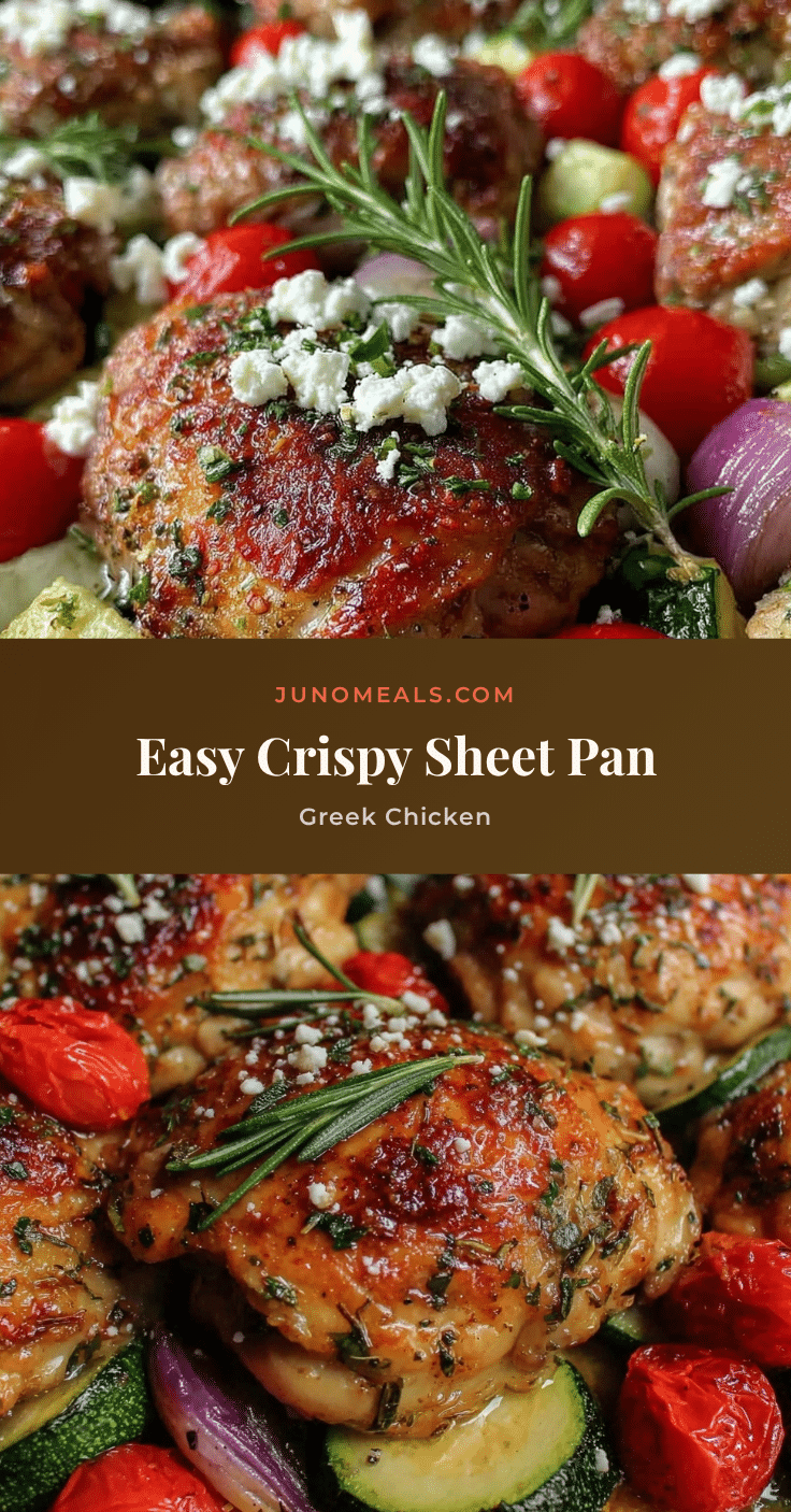 Easy Crispy Sheet Pan Greek Chicken recipe