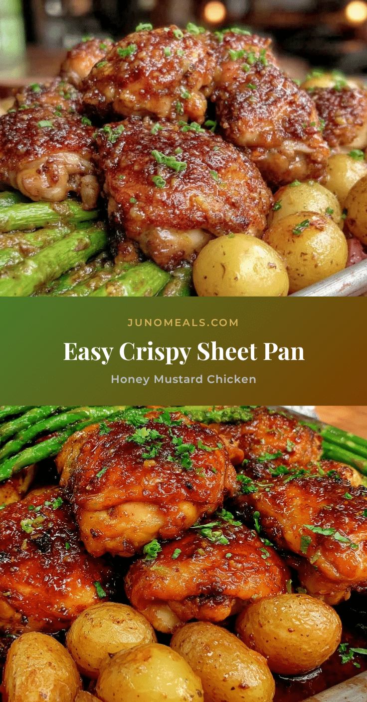 easy crispy sheet pan honey mustard chicken recipe