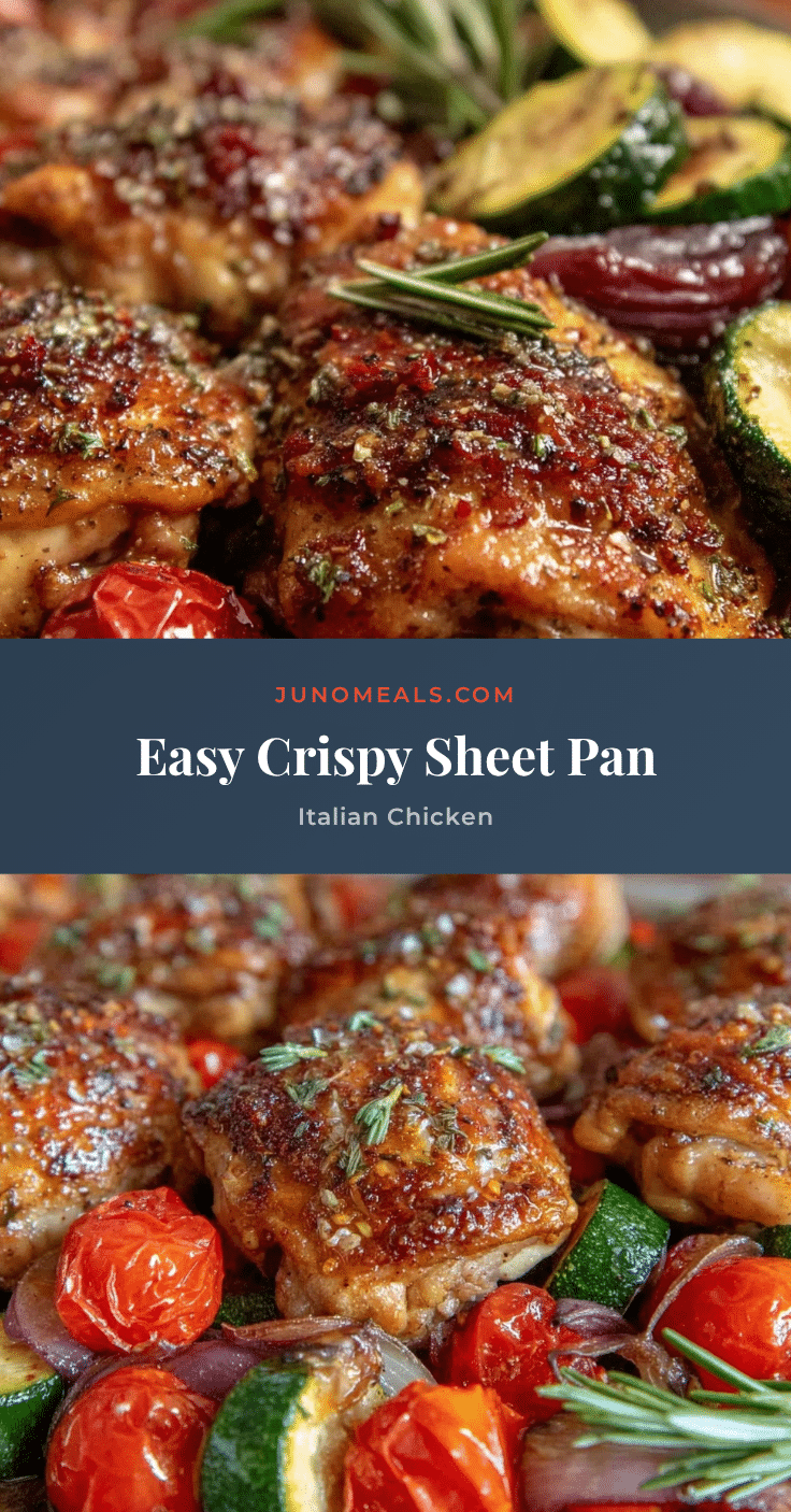 easy crispy sheet pan italian chicken recipe