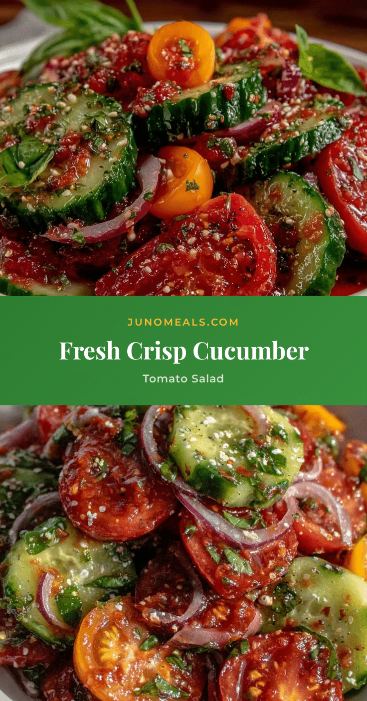 fresh cucumber tomato salad recipe
