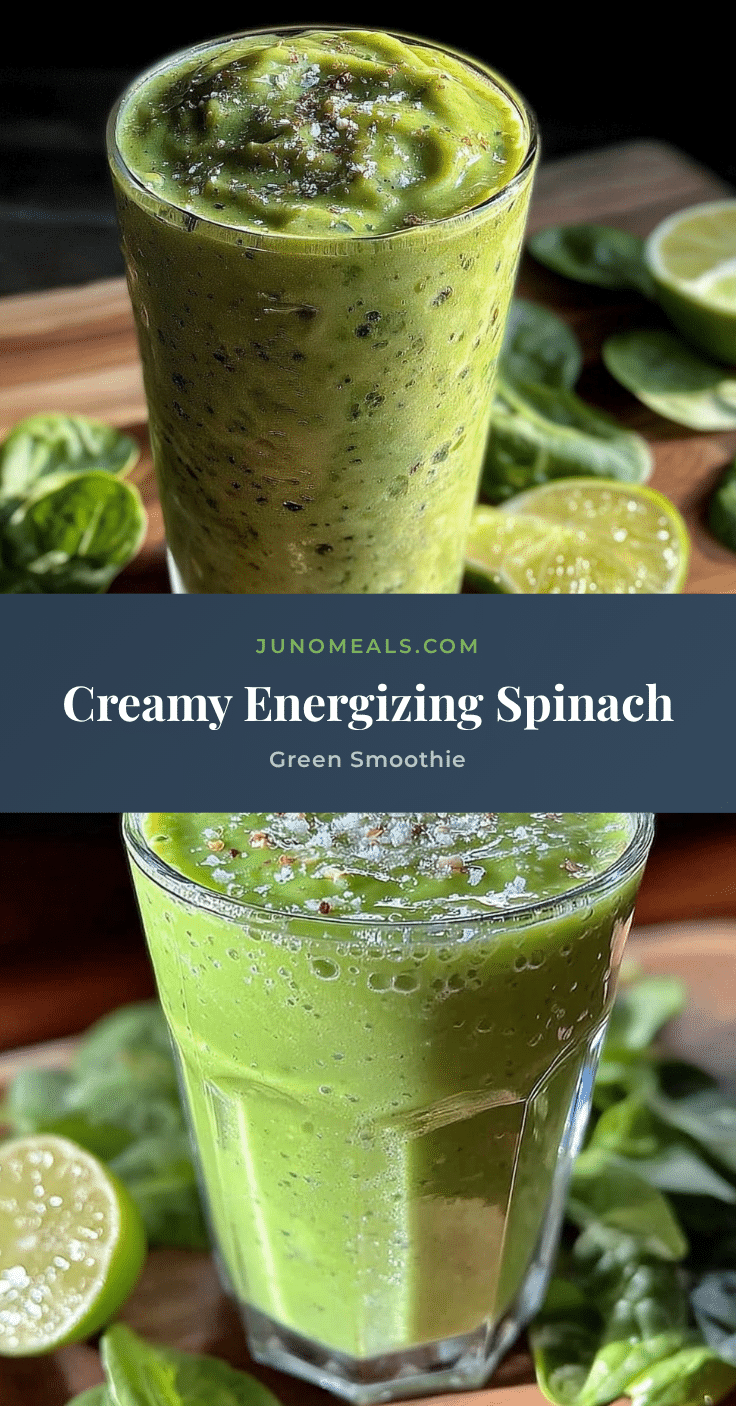 fresh green smoothie with spinach recipe