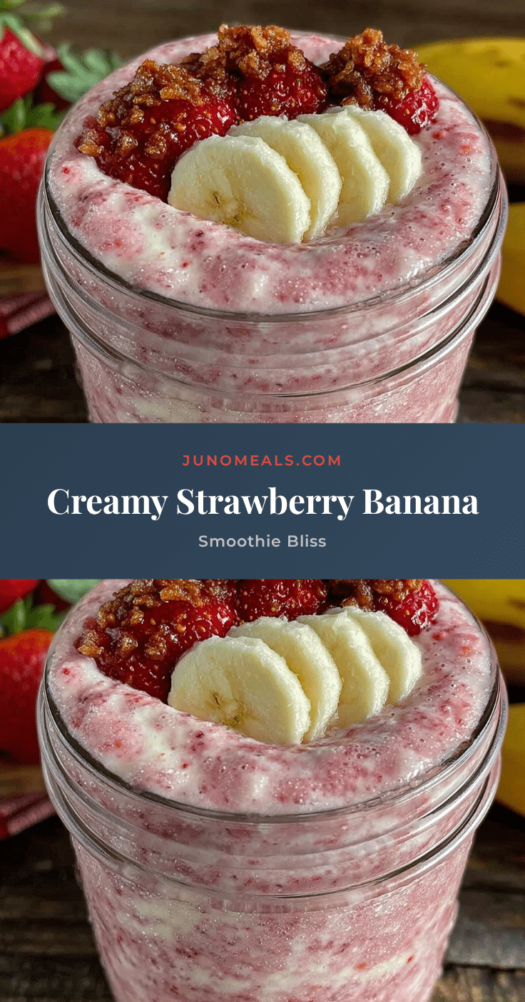 fresh strawberry banana smoothie recipe