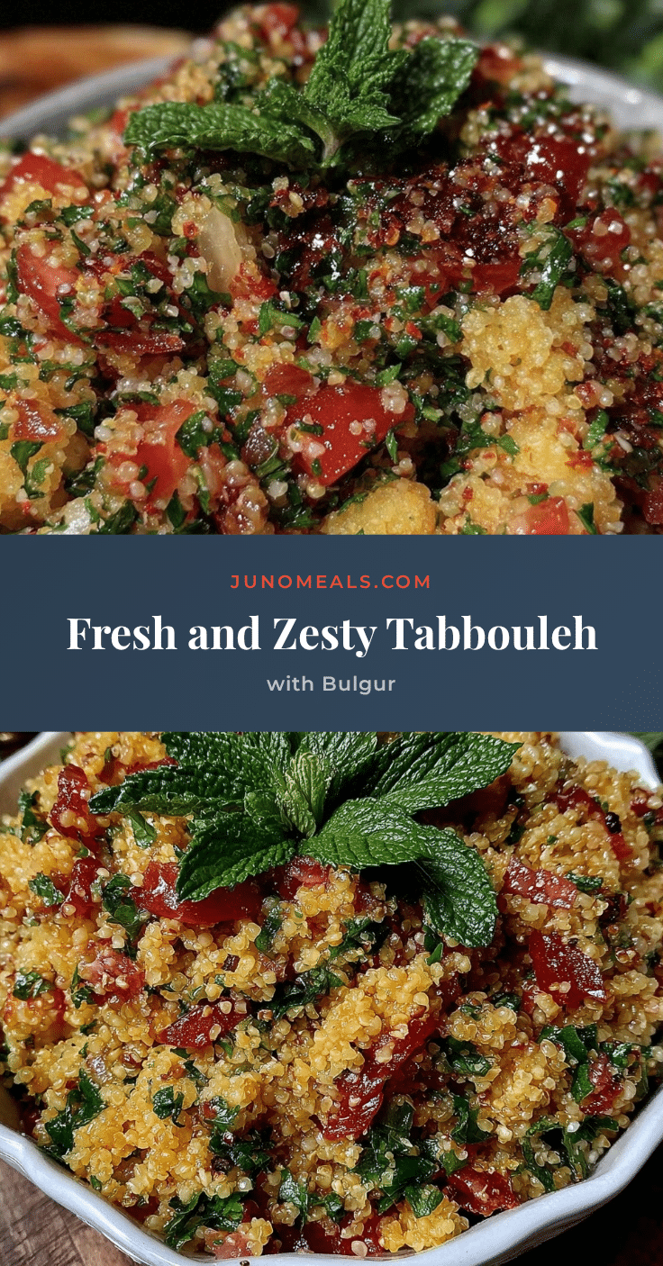Fresh Tabbouleh with Bulgur recipe