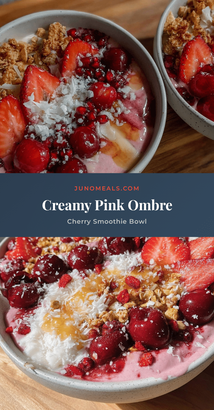 creamy cherry smoothie bowl recipe