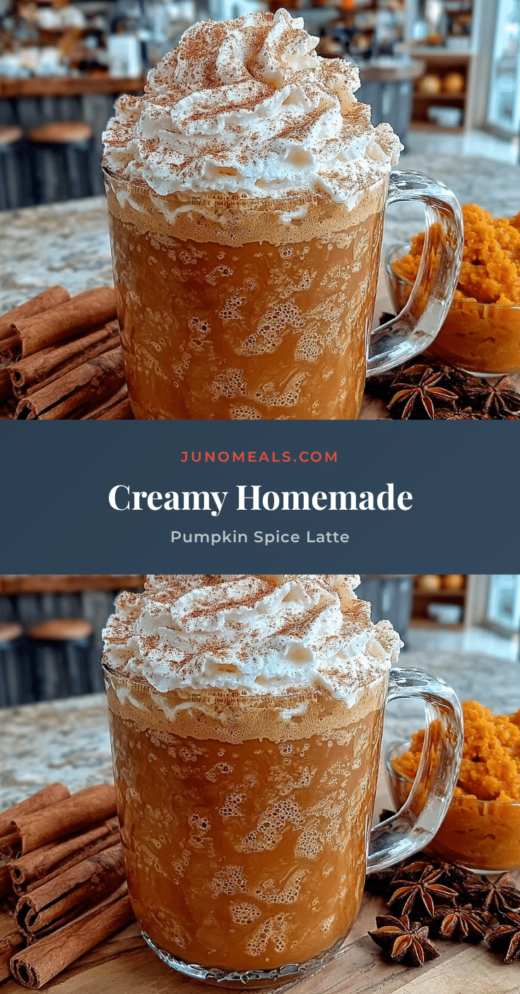 creamy homemade pumpkin spice latte recipe