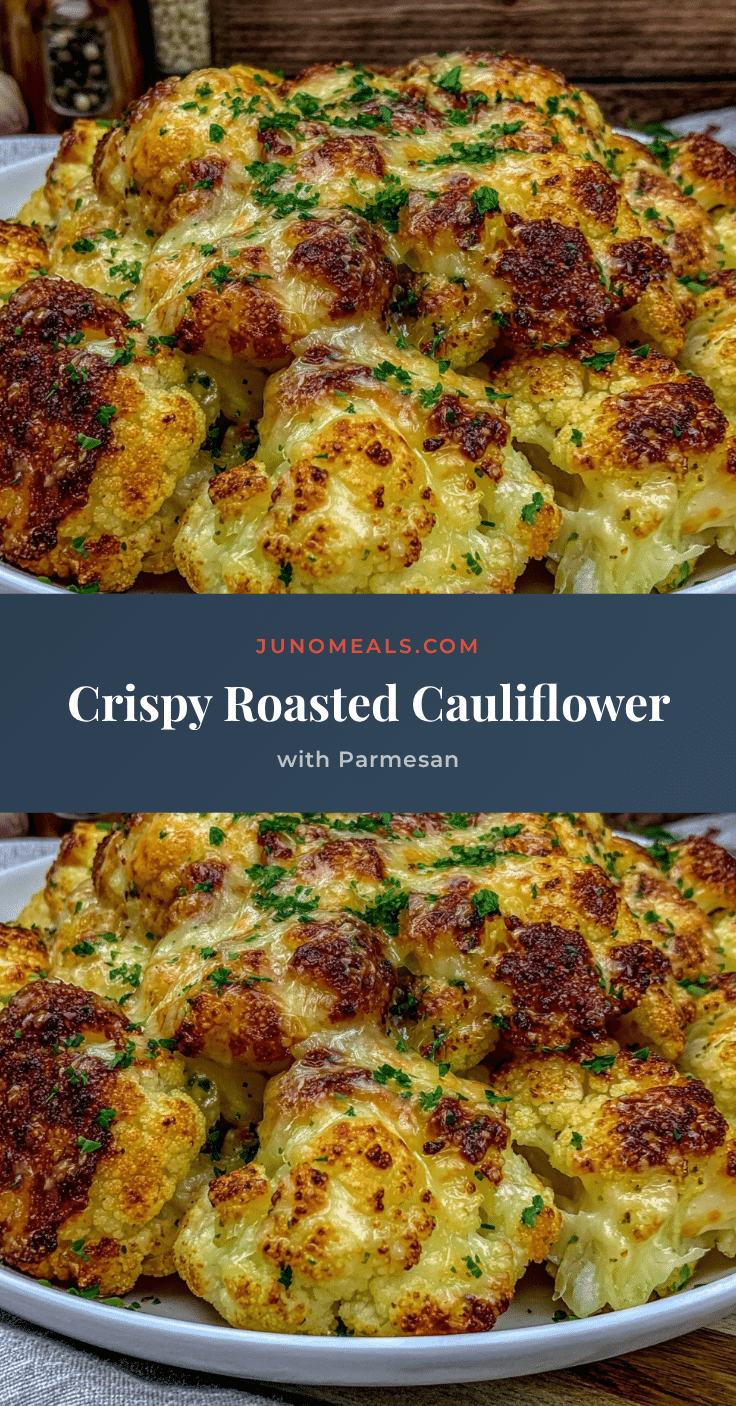 crispy roasted cauliflower with parmesan recipe
