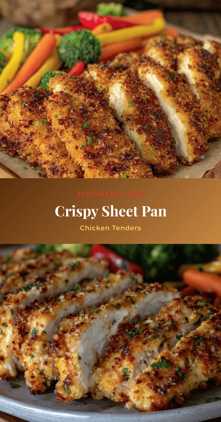 crispy sheet pan chicken tenders recipe