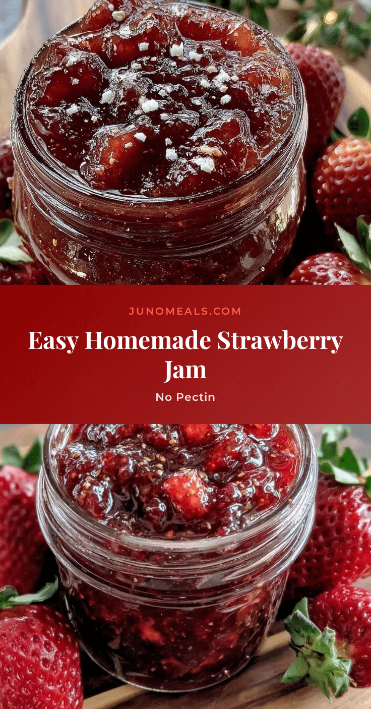 easy homemade strawberry jam no pectin recipe