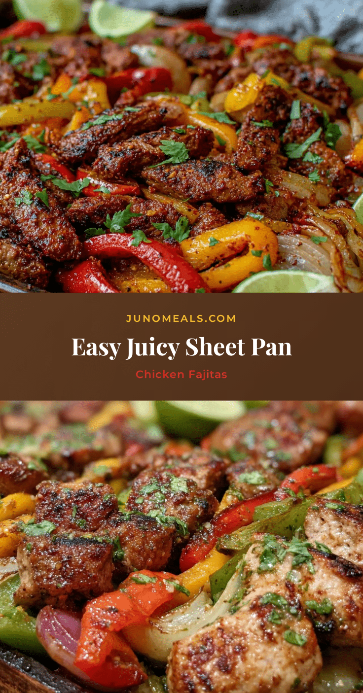 easy juicy sheet pan fajitas recipe