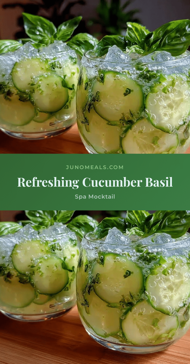 Fresh Cucumber Basil Mocktail recipe
