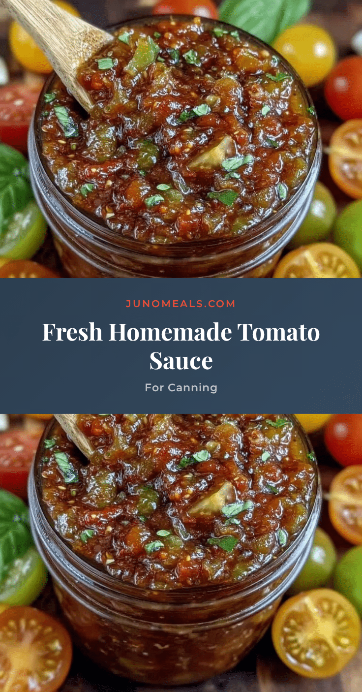 homemade tomato sauce from fresh tomatoes for canning recipe