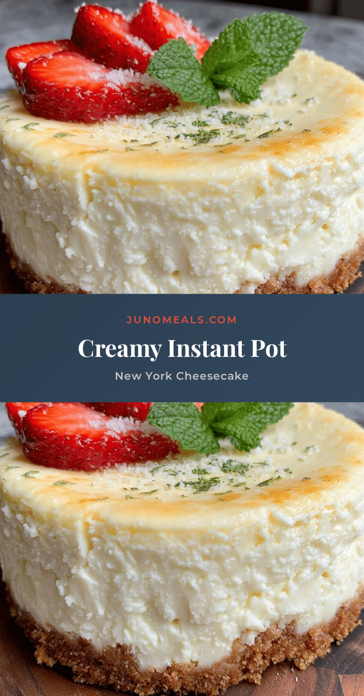 Instant Pot New York Style Cheesecake recipe