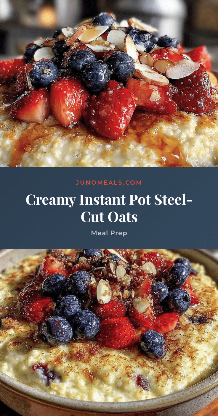 instant pot steel-cut oats recipe