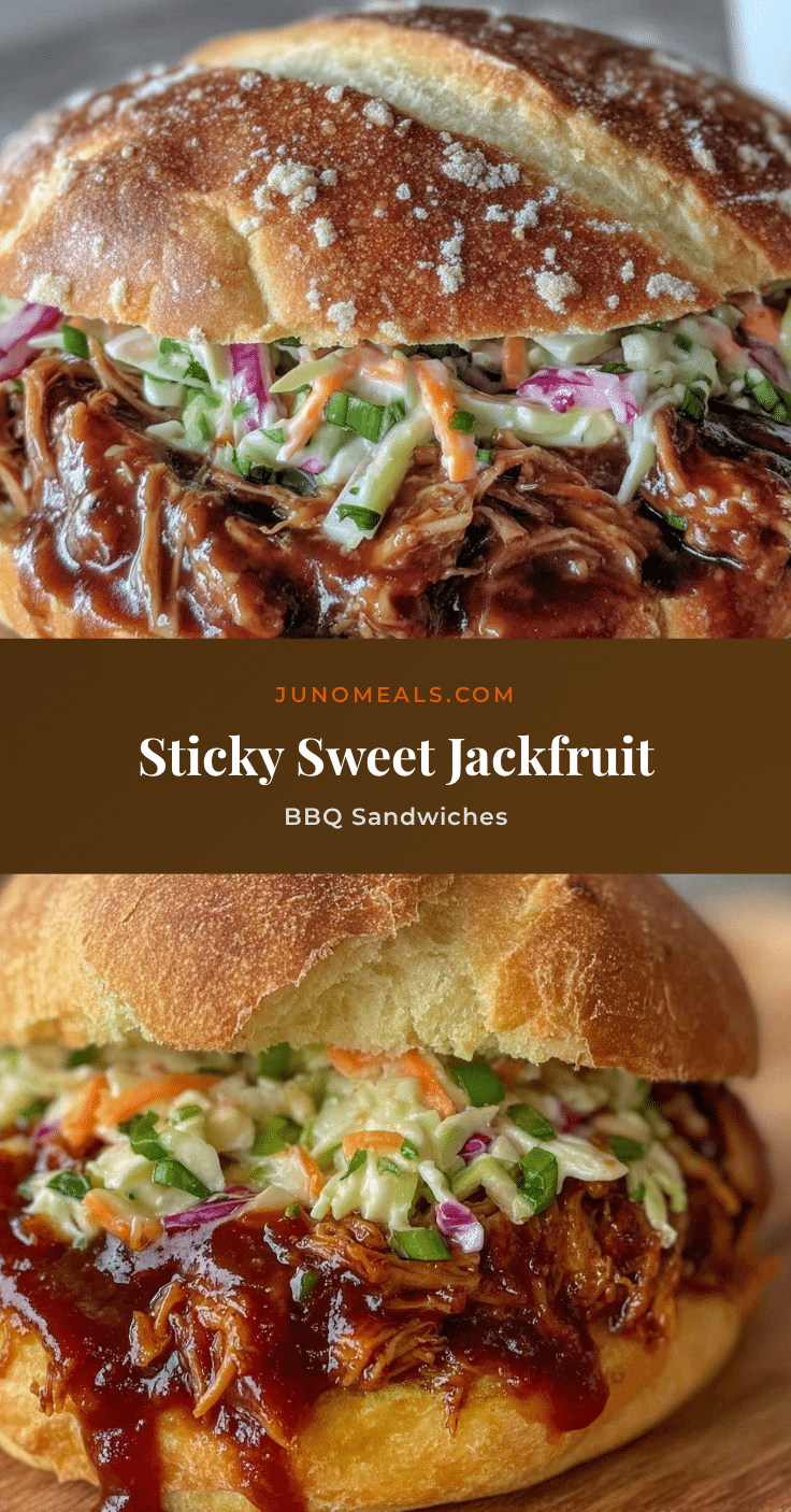 jackfruit BBQ pulled pork sandwiches recipe