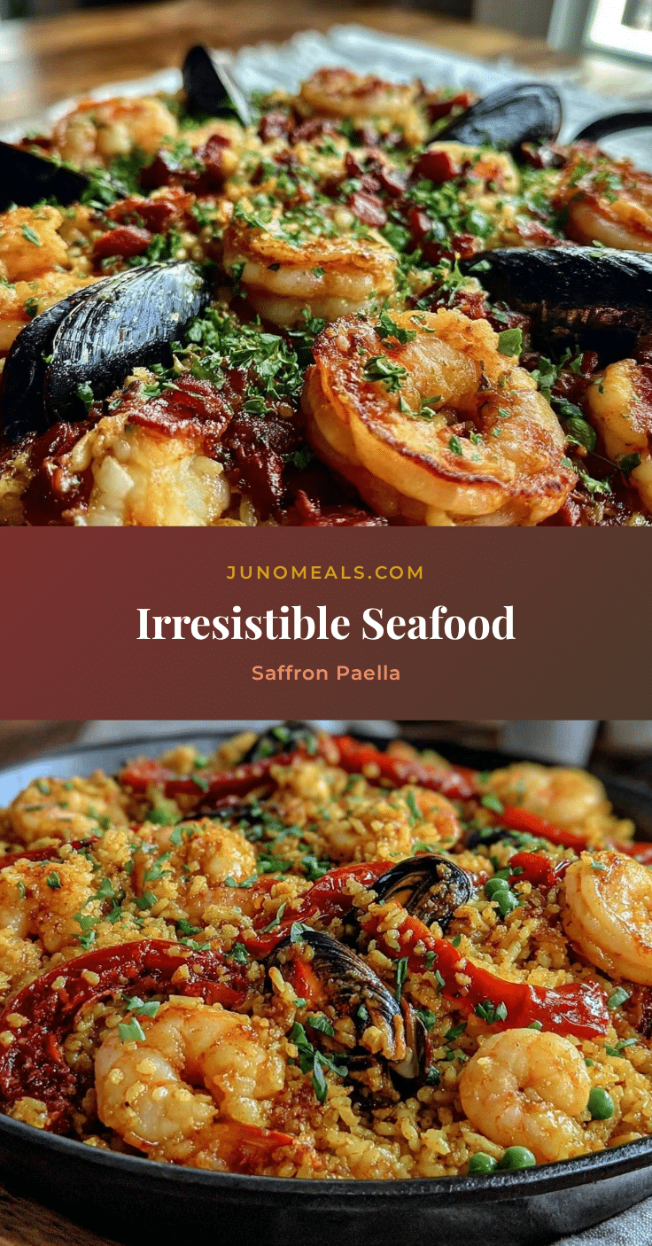 spanish paella with seafood and saffron recipe