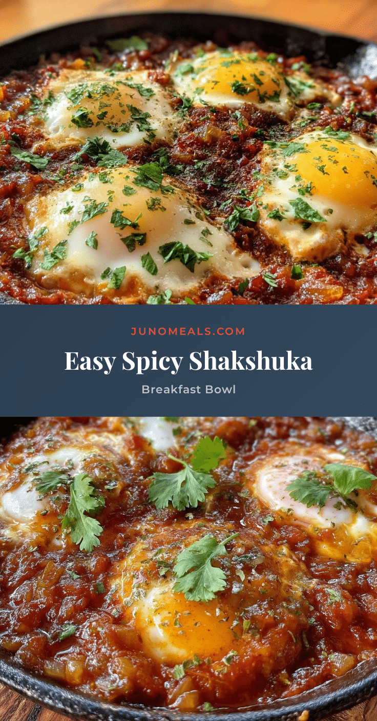spicy shakshuka breakfast bowl recipe
