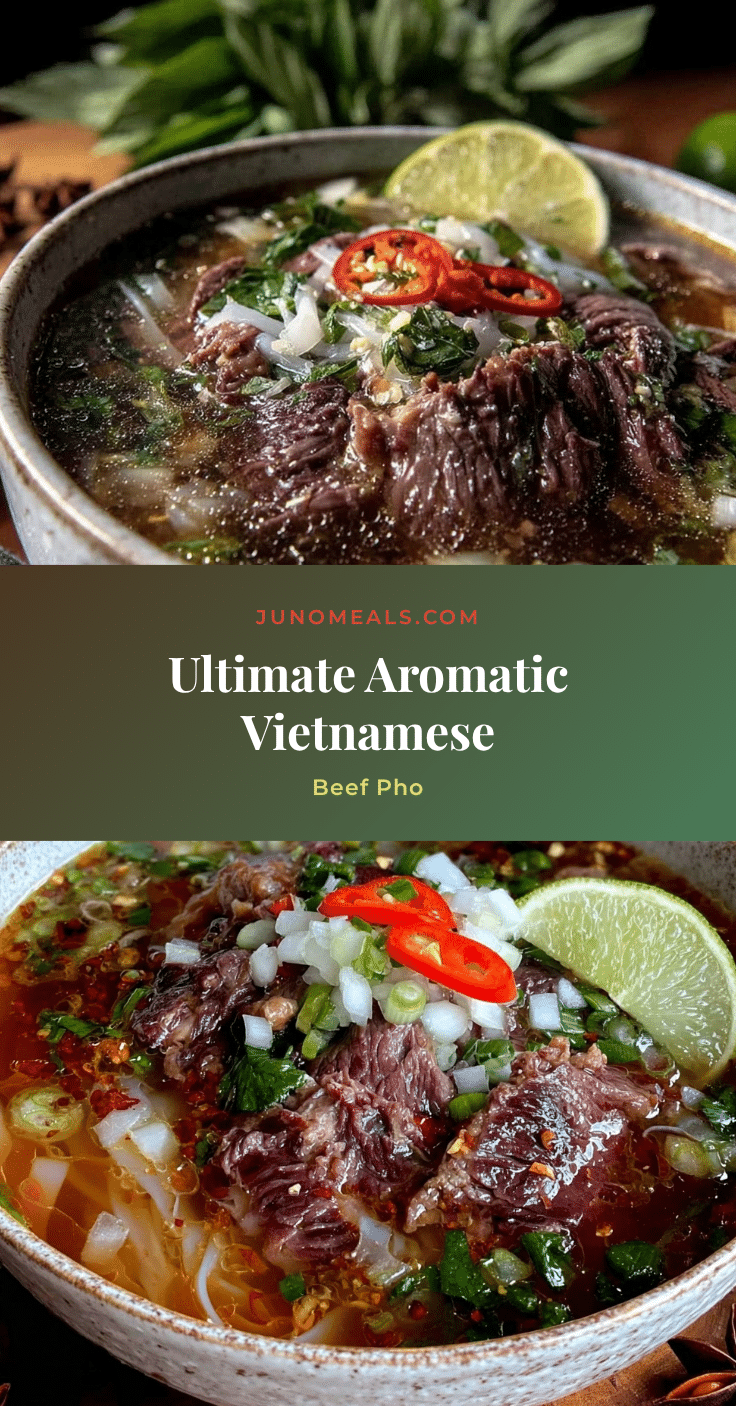 Vietnamese pho beef noodle soup recipe