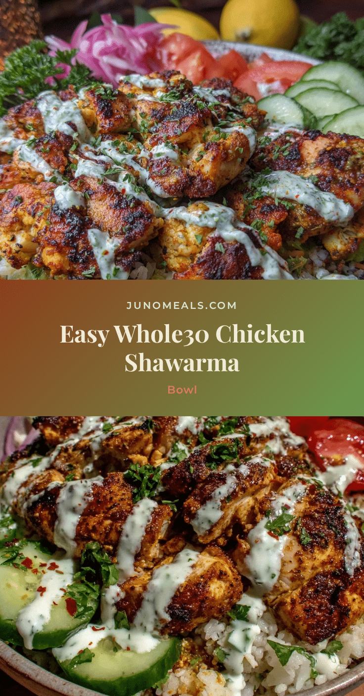 Whole30 Chicken Shawarma Bowl recipe