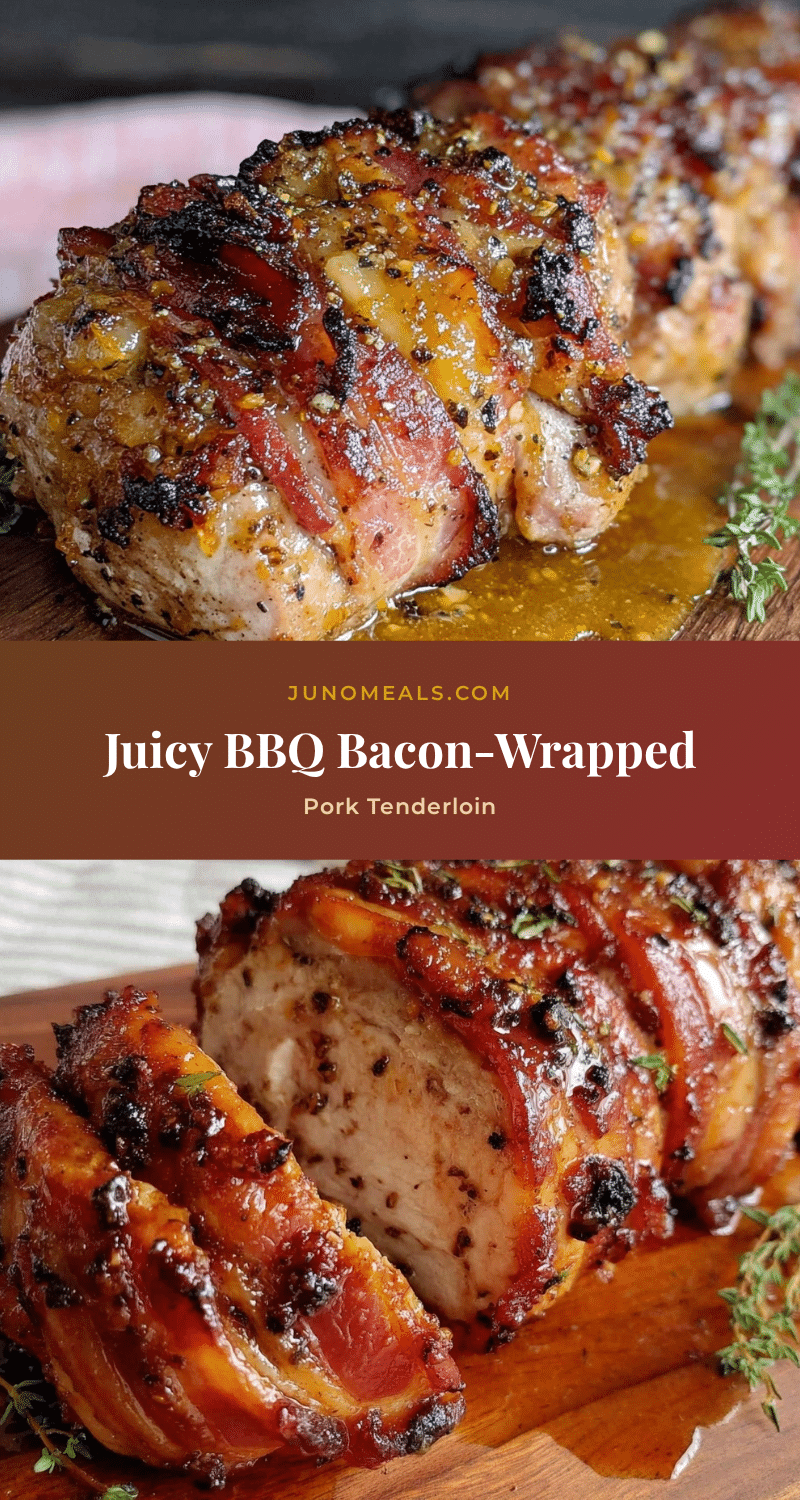 BBQ bacon-wrapped pork tenderloin recipe