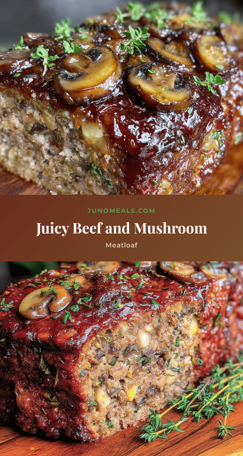 beef and mushroom meatloaf recipe