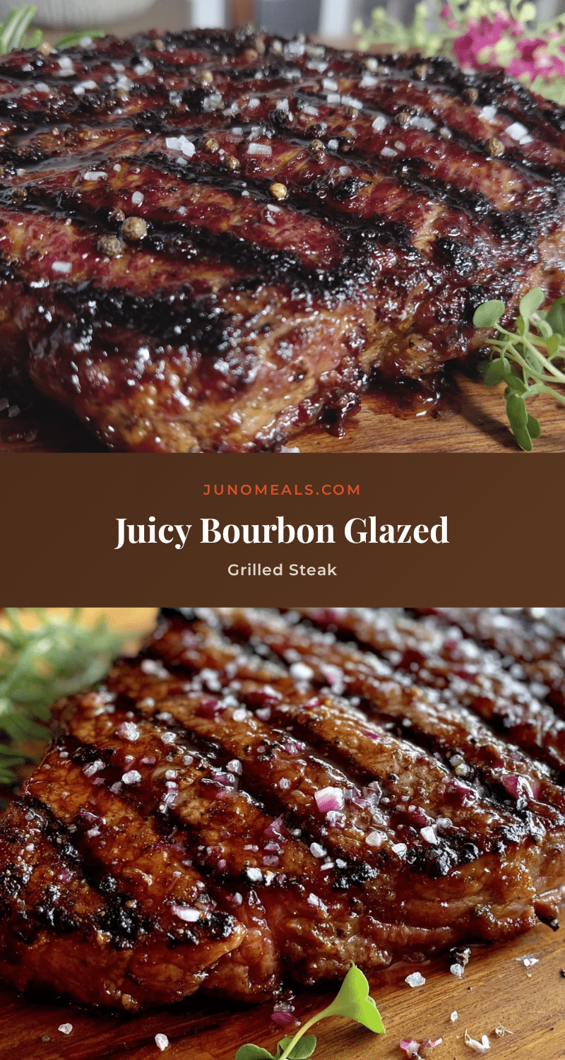 bourbon glazed grilled steak recipe