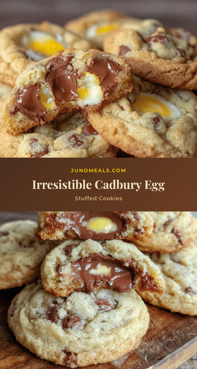 cadbury egg stuffed chocolate chip cookies recipe