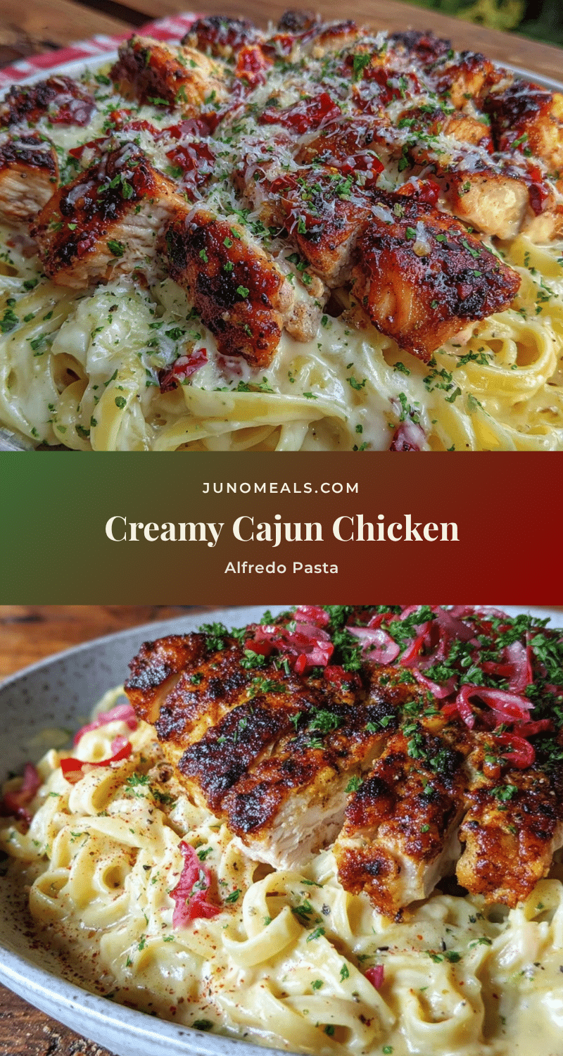 Cajun chicken Alfredo pasta recipe