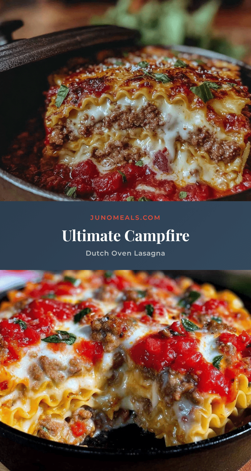 campfire dutch oven lasagna recipe