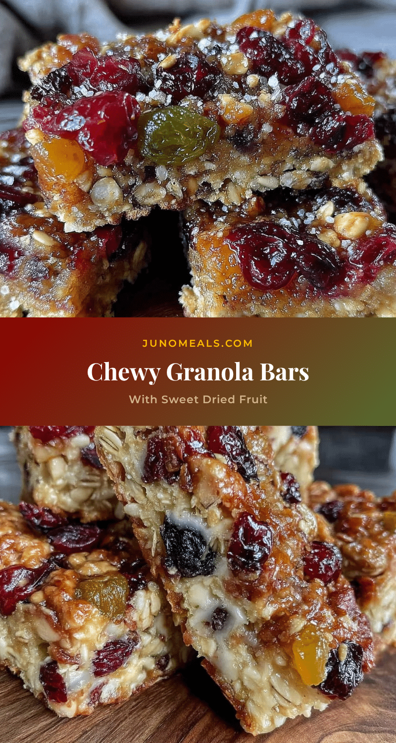 chewy granola bars recipe