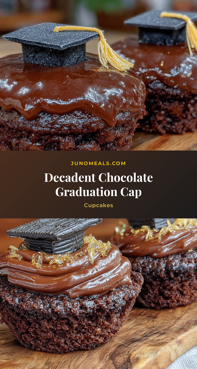 chocolate graduation cap cupcakes recipe