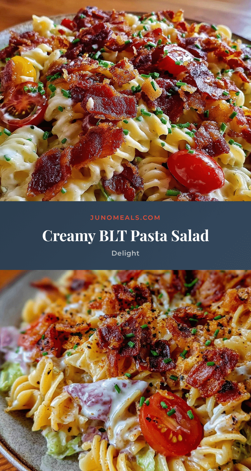 creamy BLT pasta salad recipe