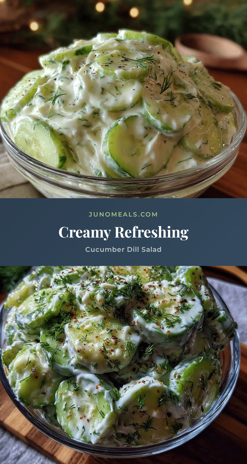 creamy cucumber dill salad recipe