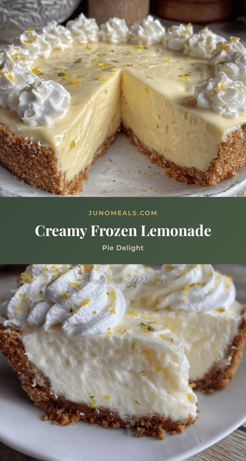 creamy frozen lemonade pie delight recipe