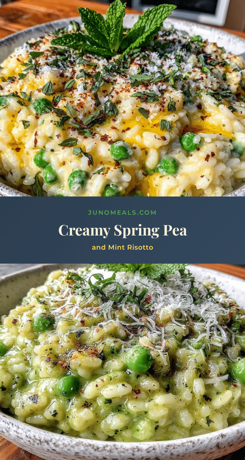 creamy spring pea and mint risotto recipe