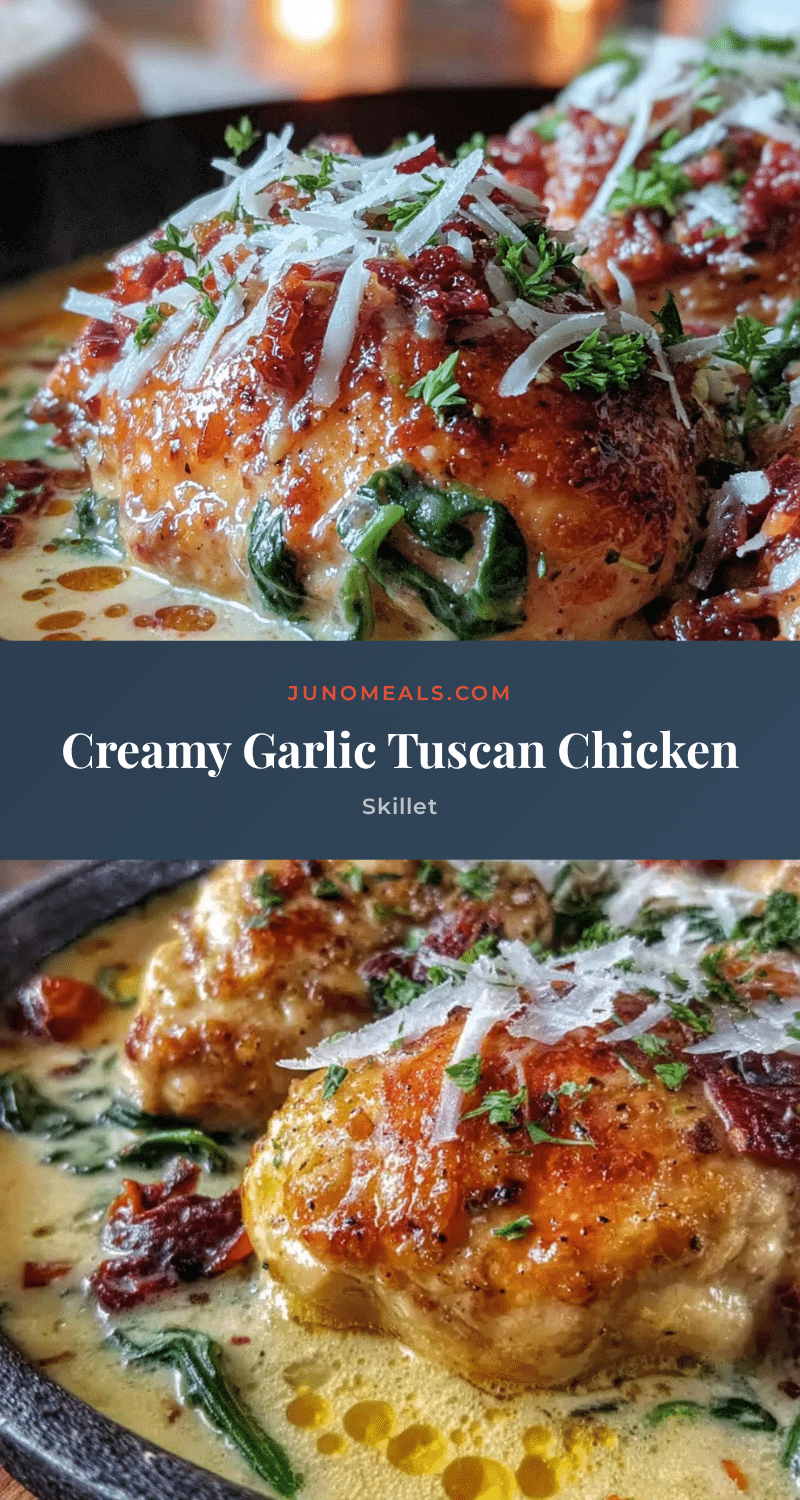 creamy tuscan chicken skillet recipe