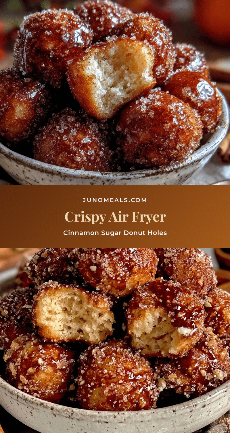 crispy air fryer cinnamon sugar donut holes recipe