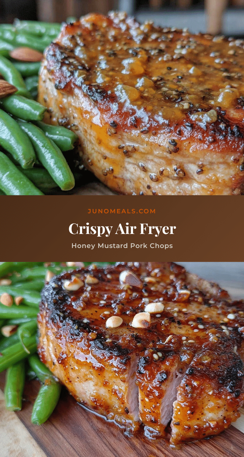 crispy air fryer honey mustard pork chops recipe