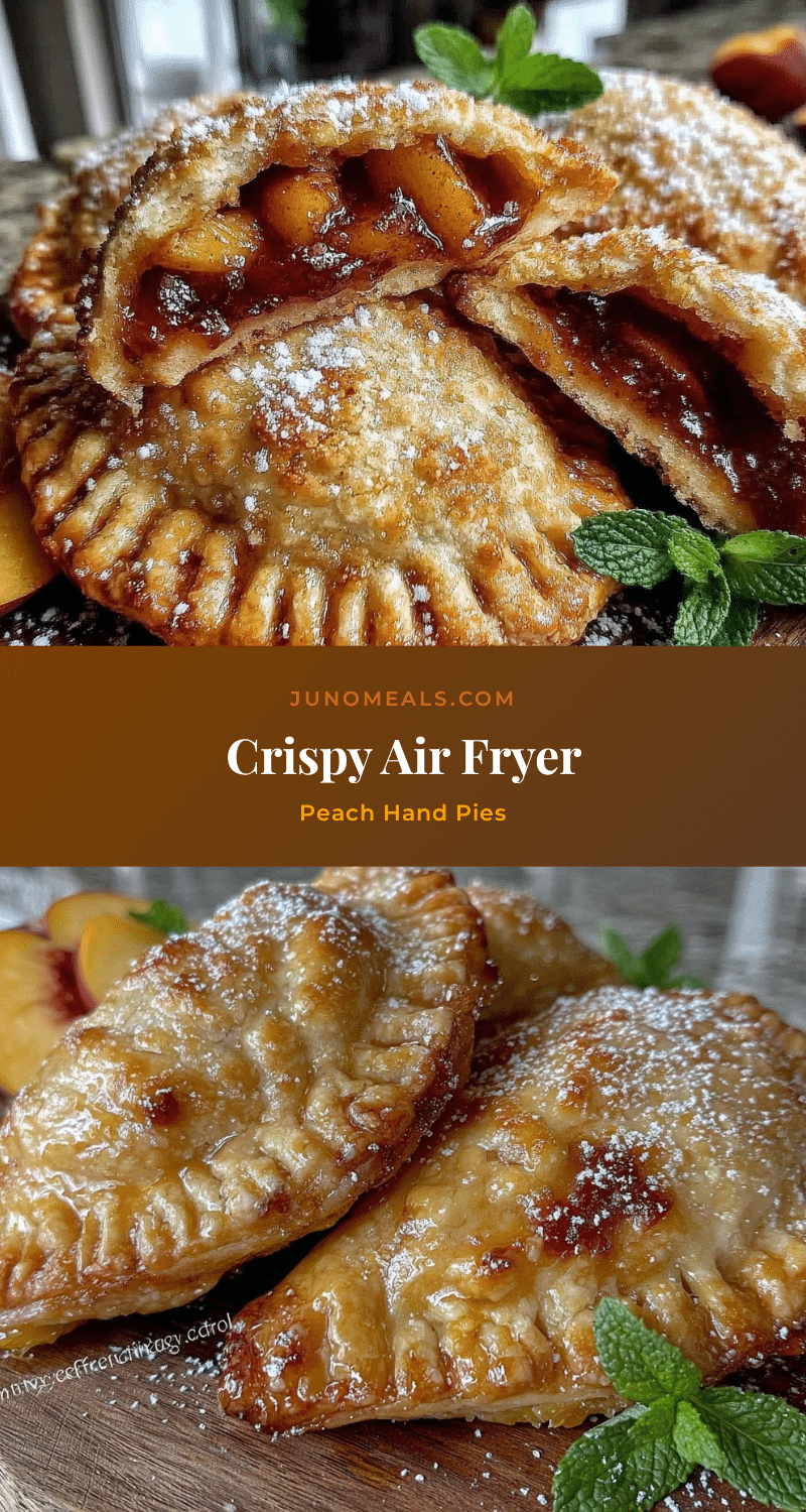 crispy air fryer peach hand pies recipe