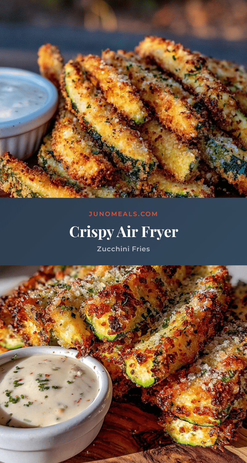 crispy air fryer zucchini fries recipe